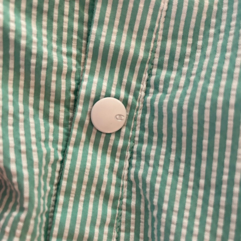 Champion Women’s Seersucker Popover Quarter Zip Jacket - Small - Picture 3 of 5